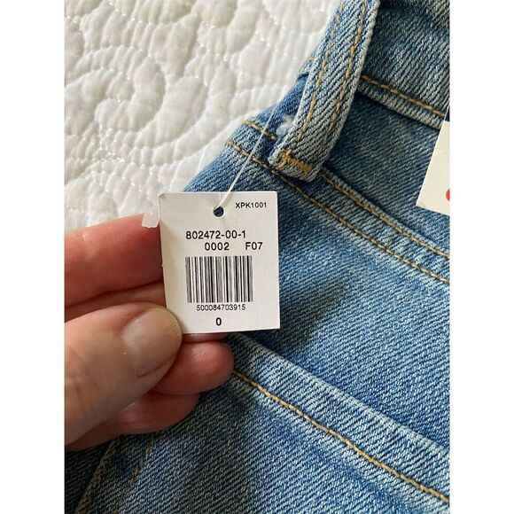 Old Navy High-Rise Curvy O.G. Straight Ankle Jeans Distressed Size 0 NWT​ - Picture 10 of 14